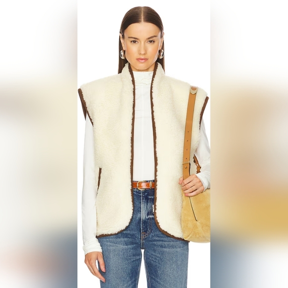 Isabel Marant Etoile FIRE! NWT! The Maximilia Vest in Ecru. Sz T1/Md. R2S!! - Picture 1 of 16